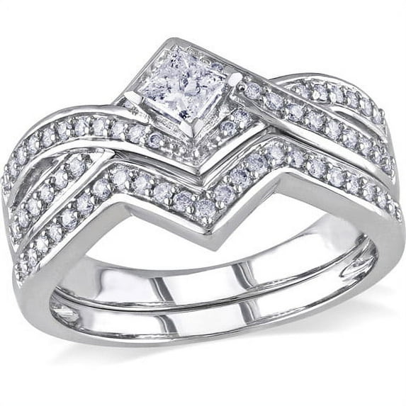 Everly Women's Diamond Diamond 14k White Gold Bridal Set