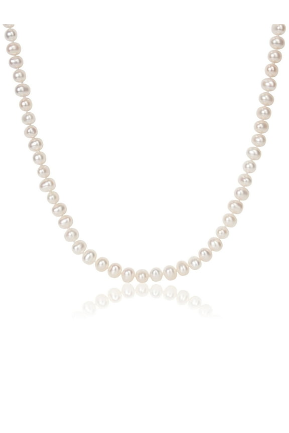Women's Cultured Pearl Sterling Silver Necklace