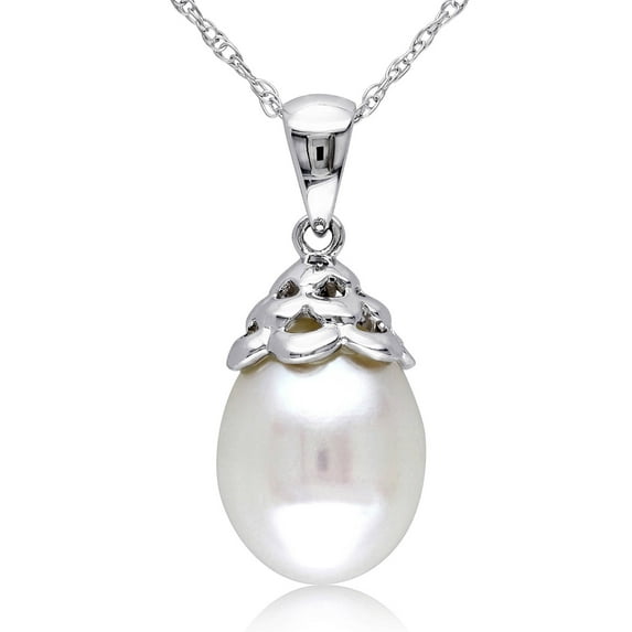 Everly Women's Cultured Pearl 10k White Gold Necklace