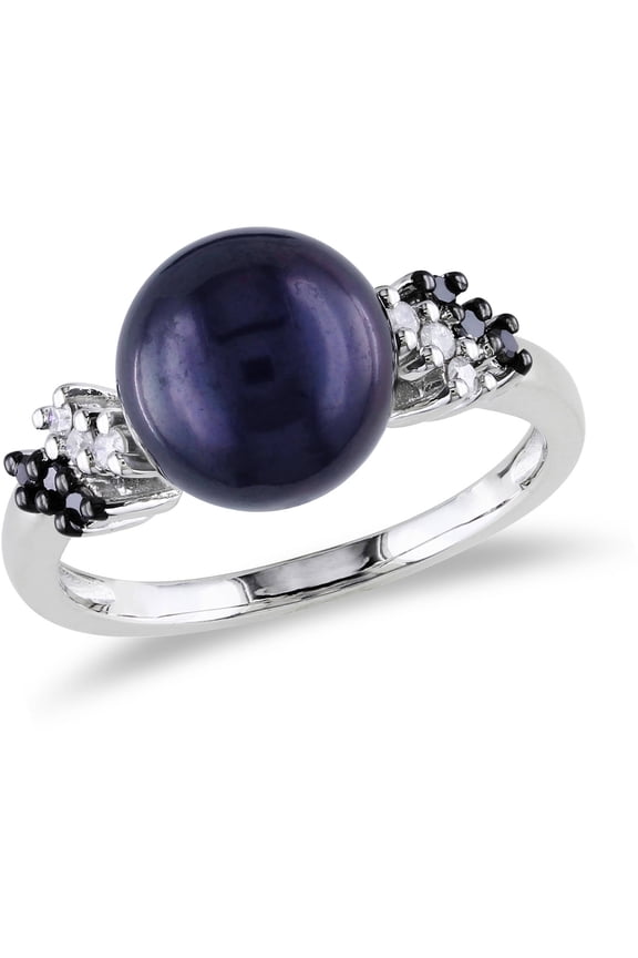 Women's Cultured Pearl Sterling Silver Ring