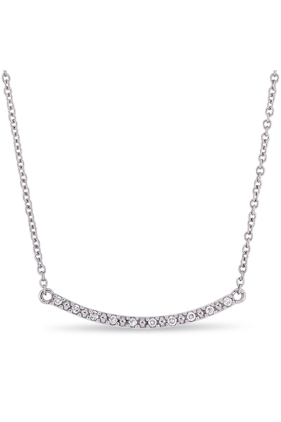 Women's Diamond 10k White Gold Necklace