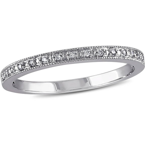 Everly Women's Diamond 10k White Gold Wedding Ring