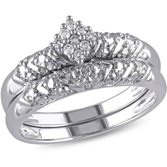 Everly Women's Diamond Sterling Silver Bridal Set