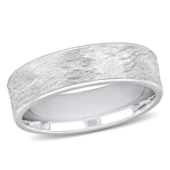Everly Men's 14k White Gold Wedding Ring