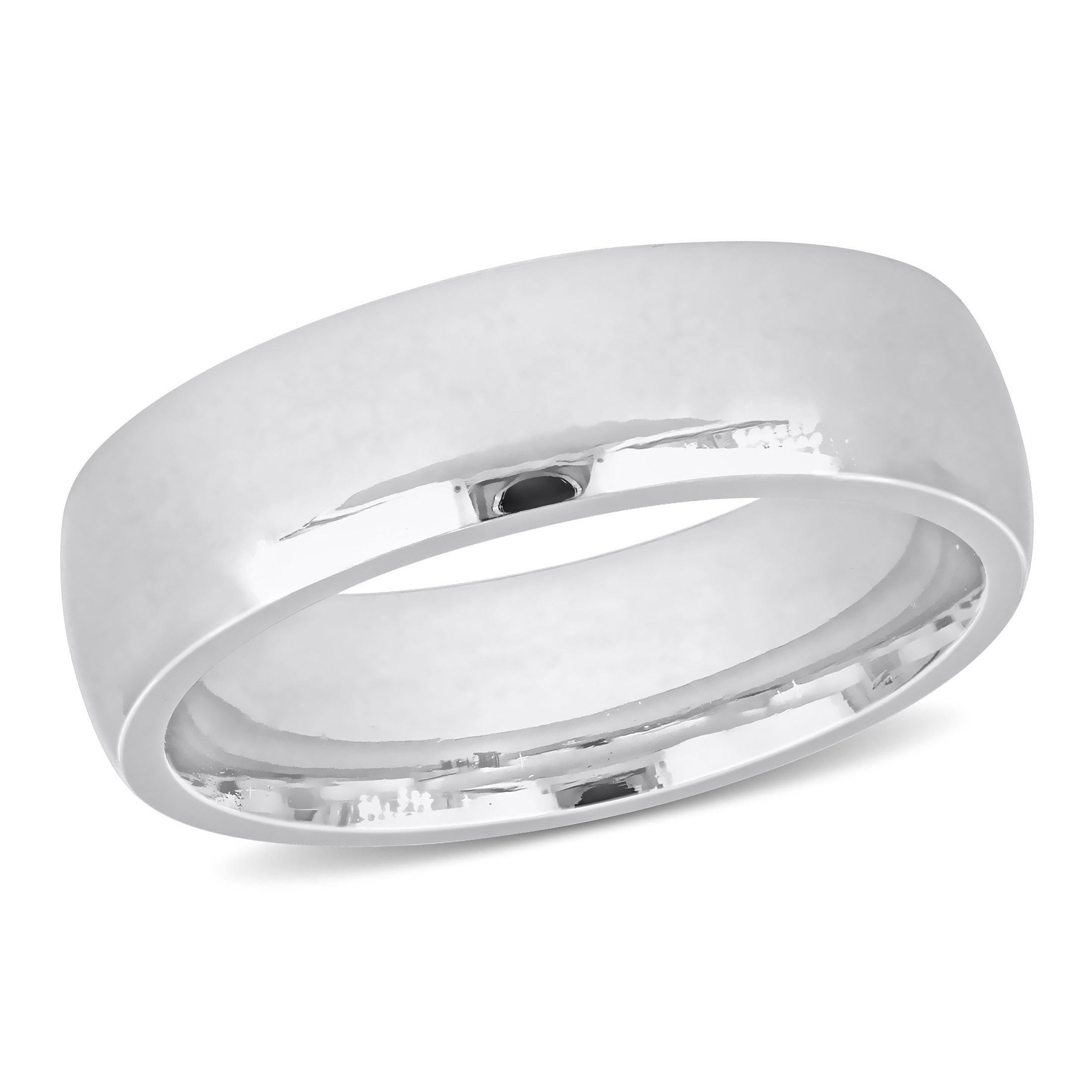 Everly Men's 14k White Gold Wedding Ring