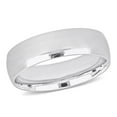 thumbnail image 1 of Everly Men's 14k White Gold Wedding Ring, 1 of 8