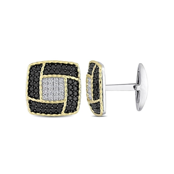 Everly Men's Sapphire 14k Yellow Gold Cufflink