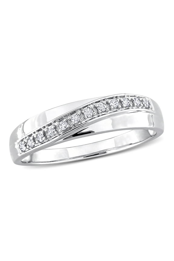 Men's Diamond 10k White Gold Ring