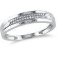 thumbnail image 1 of Everly Men's Diamond 10k White Gold Wedding Ring, 1 of 6