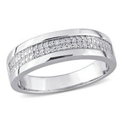 EVERLY Men's Diamond Ring in Sterling Silver