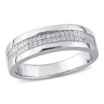 Everly Men's Diamond Ring in Sterling Silver