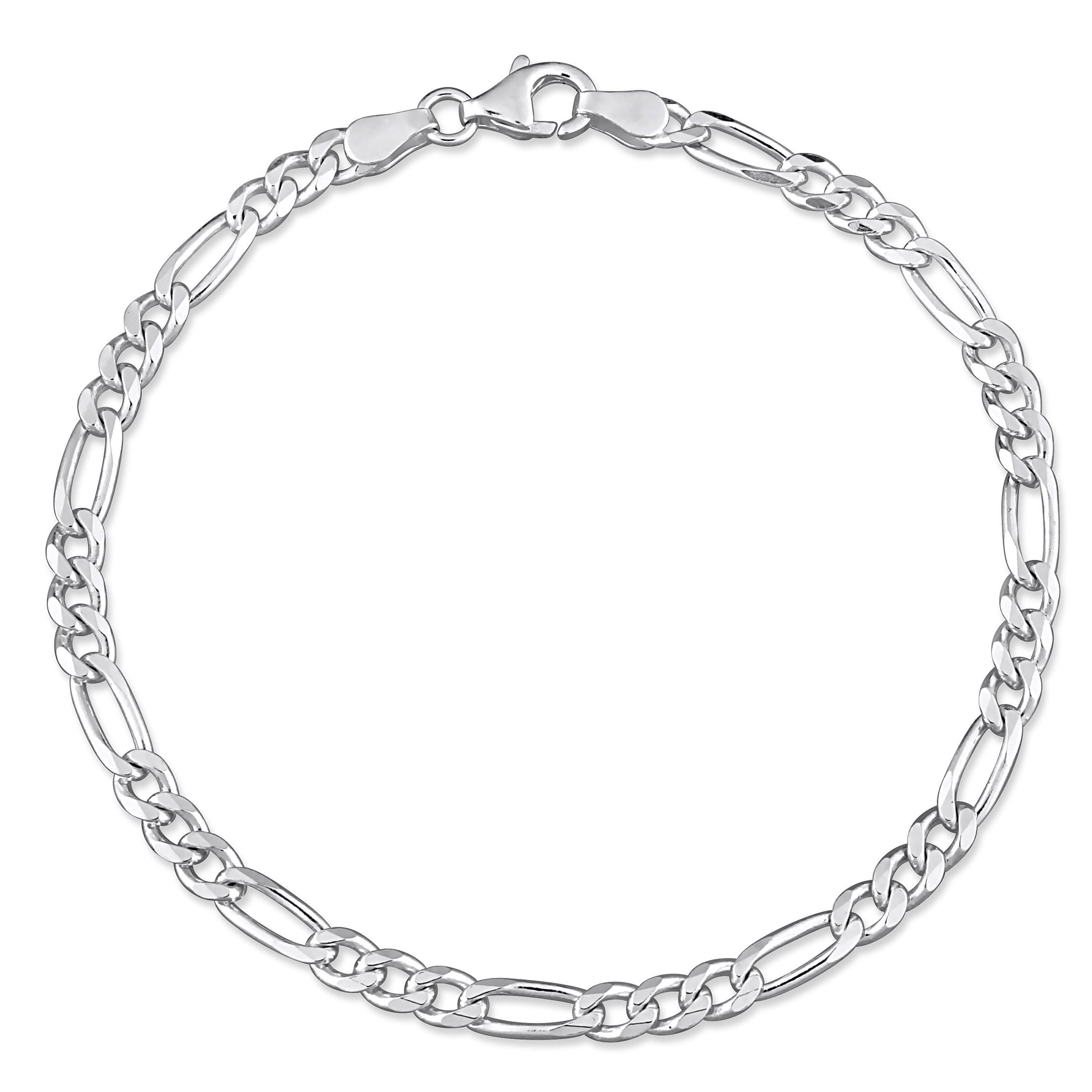 Brooks Brothers Wide Link Bracelet Silver Plated Gilt 8.5in