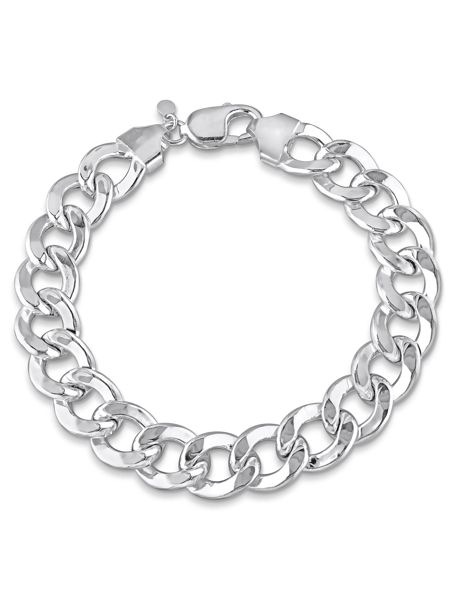 Everly Sterling Silver Curb Chain Men's Bracelet