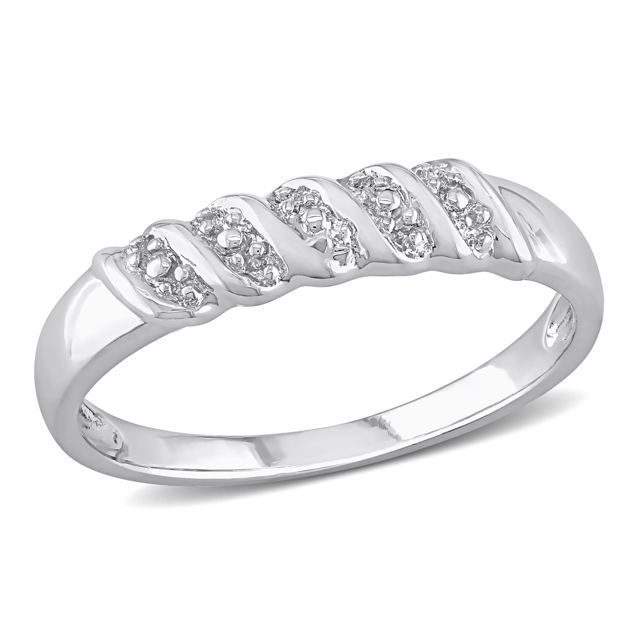 Everly Men's Sterling Silver Wedding Ring