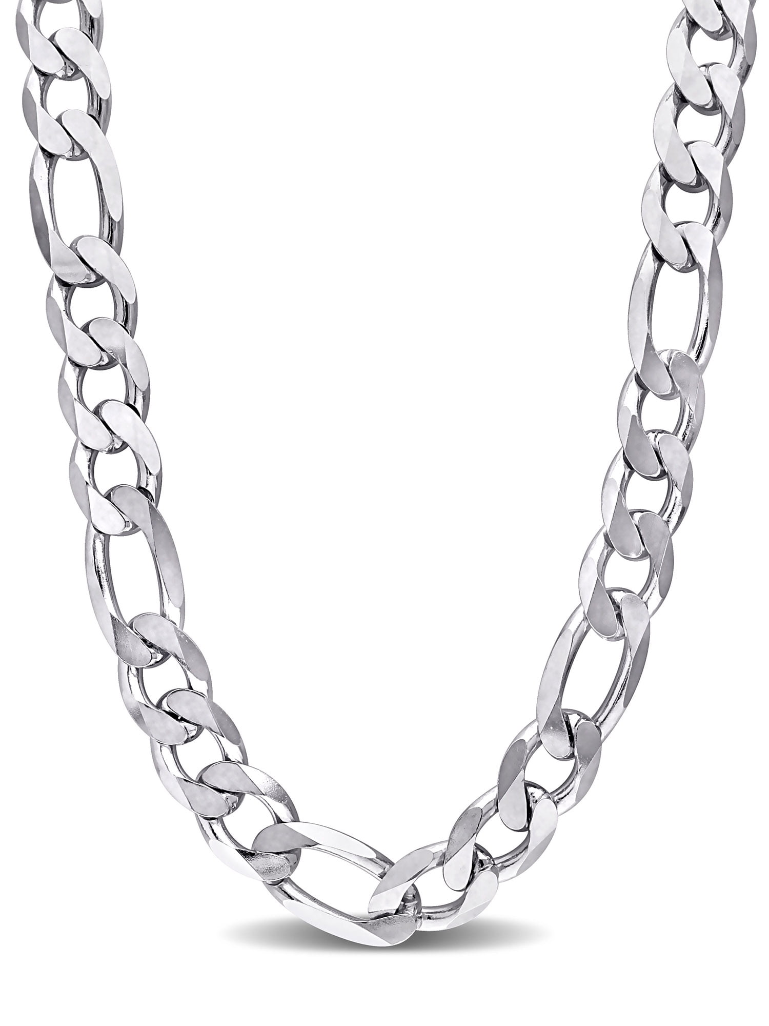 Everly Sterling Silver Figaro Necklace