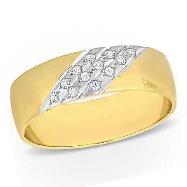 Everly Women's Cubic Zirconia 10k Yellow Gold Wedding Ring