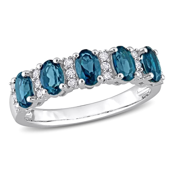 Everly Women's Topaz 14k White Gold Ring