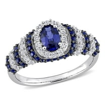 Everly Women's Created Sapphire Sterling Silver Ring
