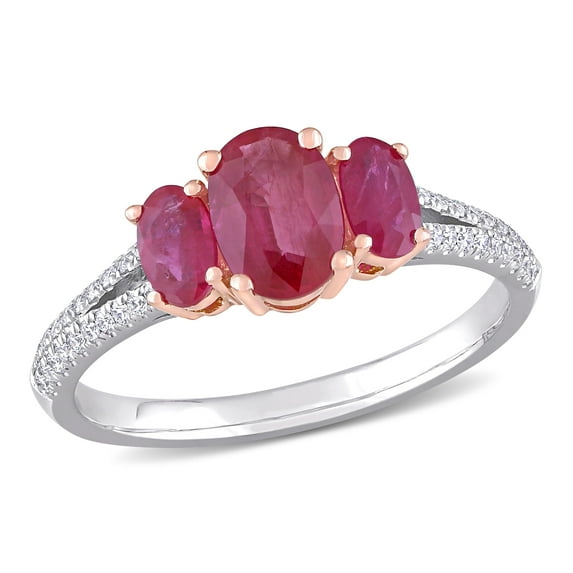 Everly Women's Ruby 14K Two-Tone Gold Engagement Ring