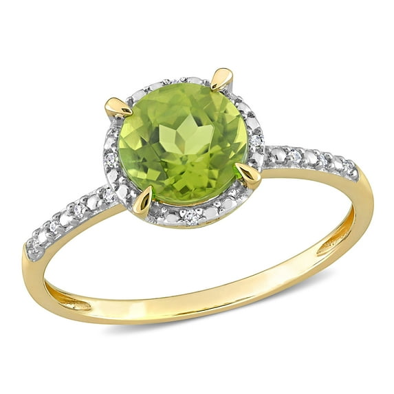 Everly Women's Peridot 10k Yellow Gold Ring