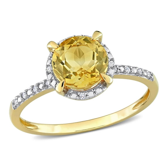 Everly Women's Citrine 10k Yellow Gold Ring