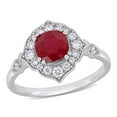thumbnail image 1 of Everly Women's Ruby 14K White Gold Engagement Ring, 1 of 8