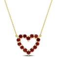 thumbnail image 1 of Everly Women's Garnet 10k Yellow Gold Necklace, 1 of 8
