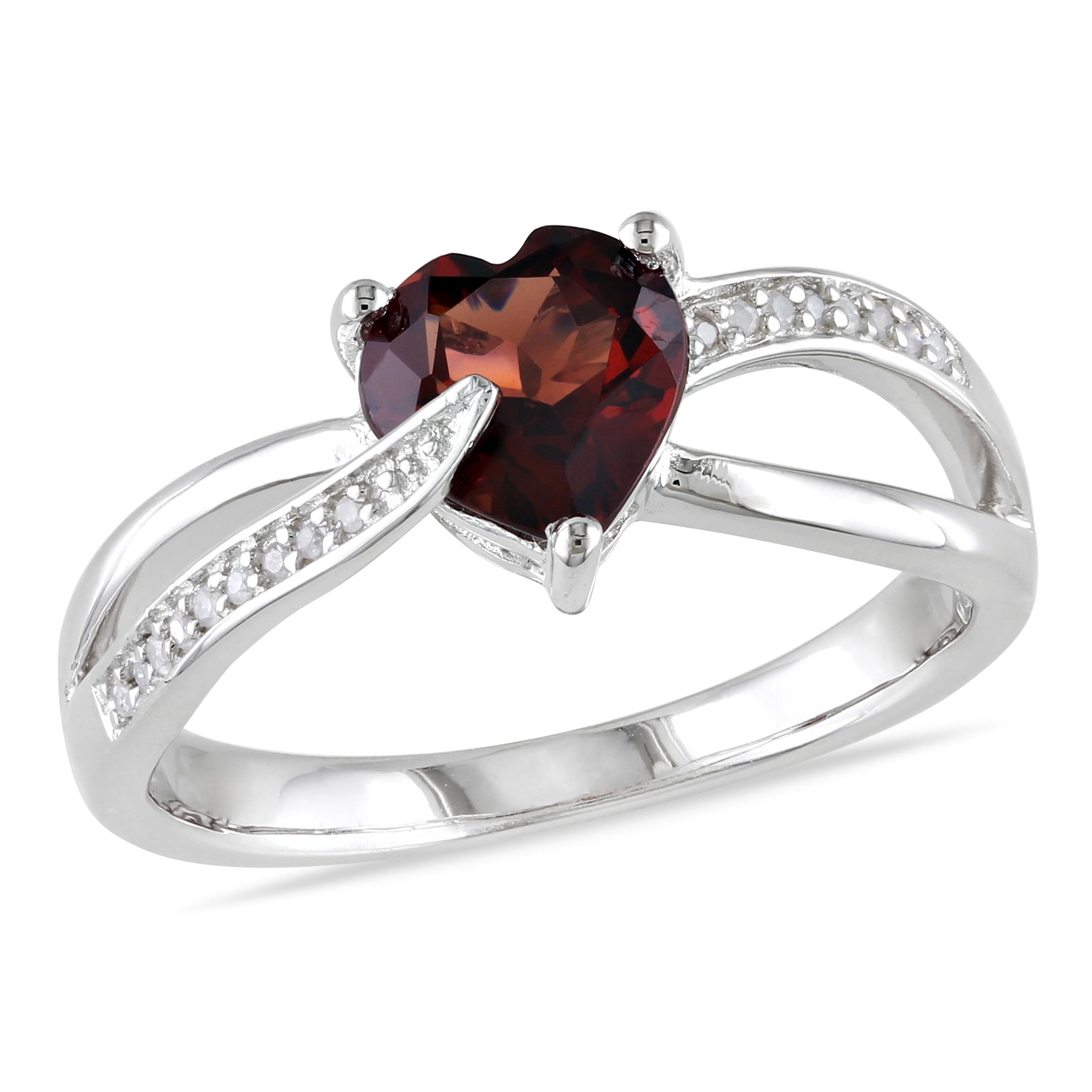 Everly Women's Garnet Sterling Silver Ring