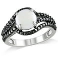 thumbnail image 1 of Everly Women's Opal Sterling Silver Ring, 1 of 6