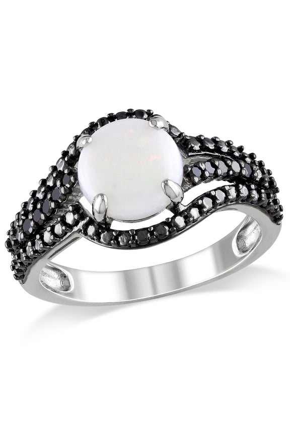 Women's Opal Sterling Silver Ring