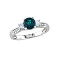 thumbnail image 1 of Everly Women's Created Sapphire and Created Emerald 10k White Gold Ring, 1 of 6