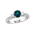 thumbnail image 1 of Everly Women's Created Sapphire and Created Emerald 10k White Gold Ring, 1 of 6
