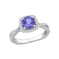 thumbnail image 1 of Everly Women's Tanzanite and Diamond 14K White Gold Engagement Ring, 1 of 6