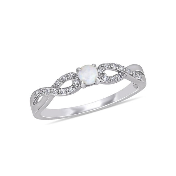 Everly Women's Opal Sterling Silver Ring