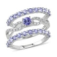 thumbnail image 1 of Everly Women's Tanzanite Diamond Sterling Silver Bridal Set, 1 of 6