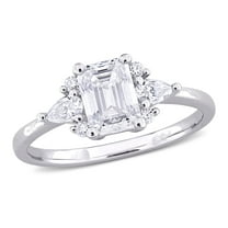 Everly Women's Created Moissanite Sterling Silver Ring