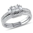thumbnail image 1 of Everly Women's Diamond 10k White Gold Bridal Set, 1 of 7