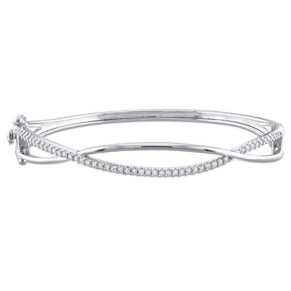 Everly Women's Created Moissanite Sterling Silver Bracelet