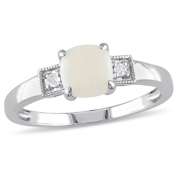 Everly Women's Opal Sterling Silver Ring