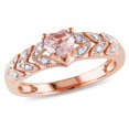 thumbnail image 1 of Everly Women's Morganite 10k Rose Gold Ring, 1 of 8