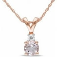 thumbnail image 1 of Everly Women's Morganite 10k Rose Gold Necklace, 1 of 4