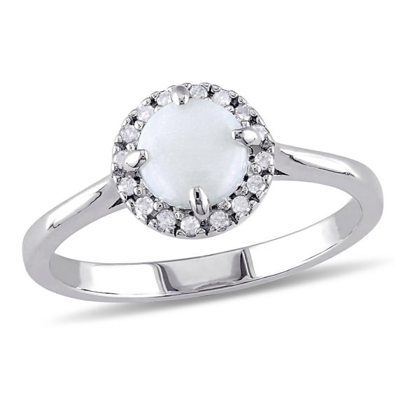 Everly Women's Opal Sterling Silver Ring