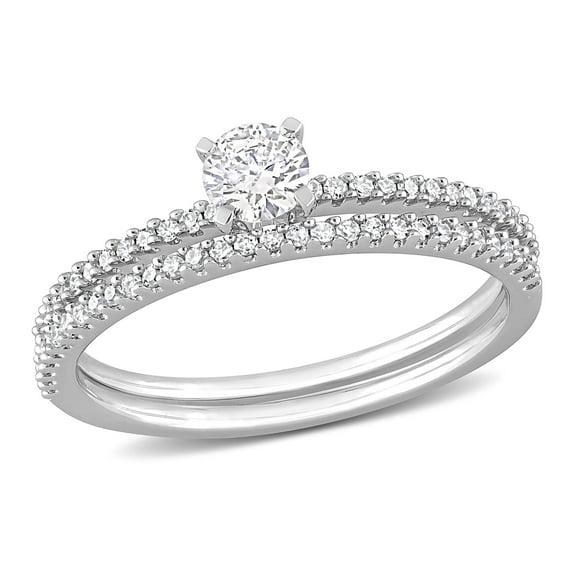 Everly Women's Diamond 14k White Gold Bridal Set