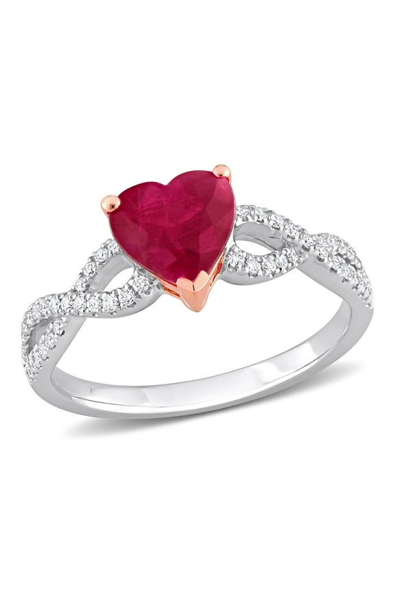 Women's Ruby 14k Two-tone Gold Ring