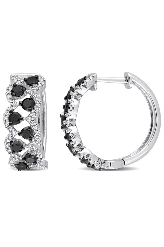 Women's Diamond 10k White Gold Earrings