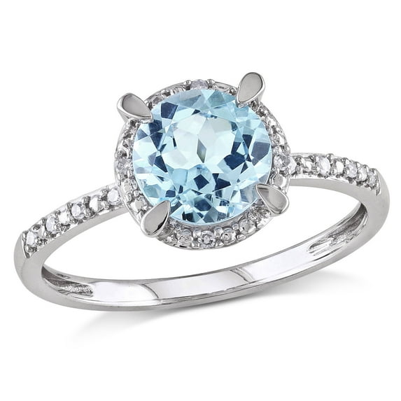 Everly Women's Topaz 10k White Gold Ring