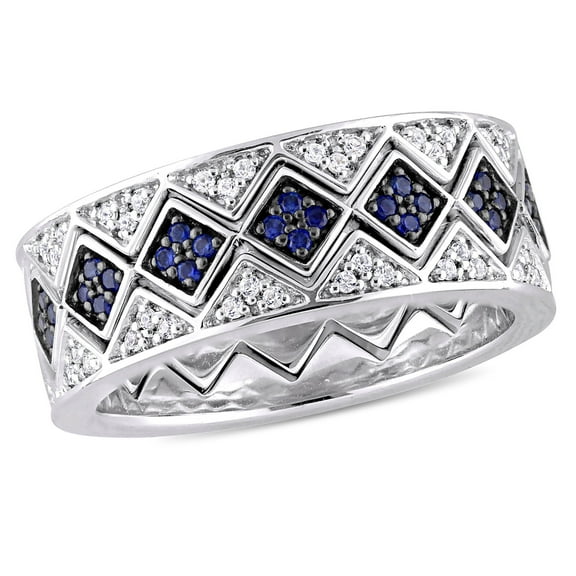 Everly Women's Created Sapphire Sterling Silver Ring