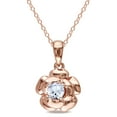 thumbnail image 1 of Everly Women's .3CT TGW Created White Sapphire Sterling Silver Pendant, 1 of 6