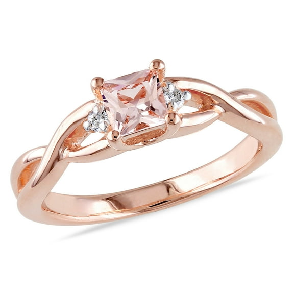 Everly Women's Morganite Rose Gold Plated Ring