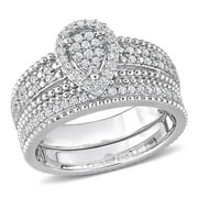 Everly Women's Diamond Sterling Silver Bridal Set
